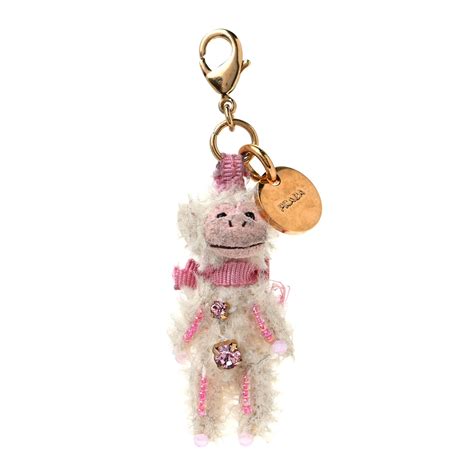 prada monkey keychain ebay|Keychain Prada .